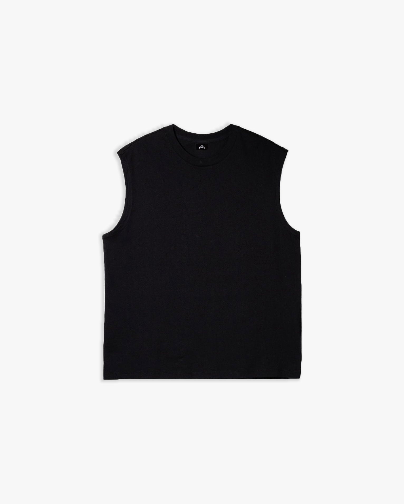 Camisola de Alças em Jersey Preta