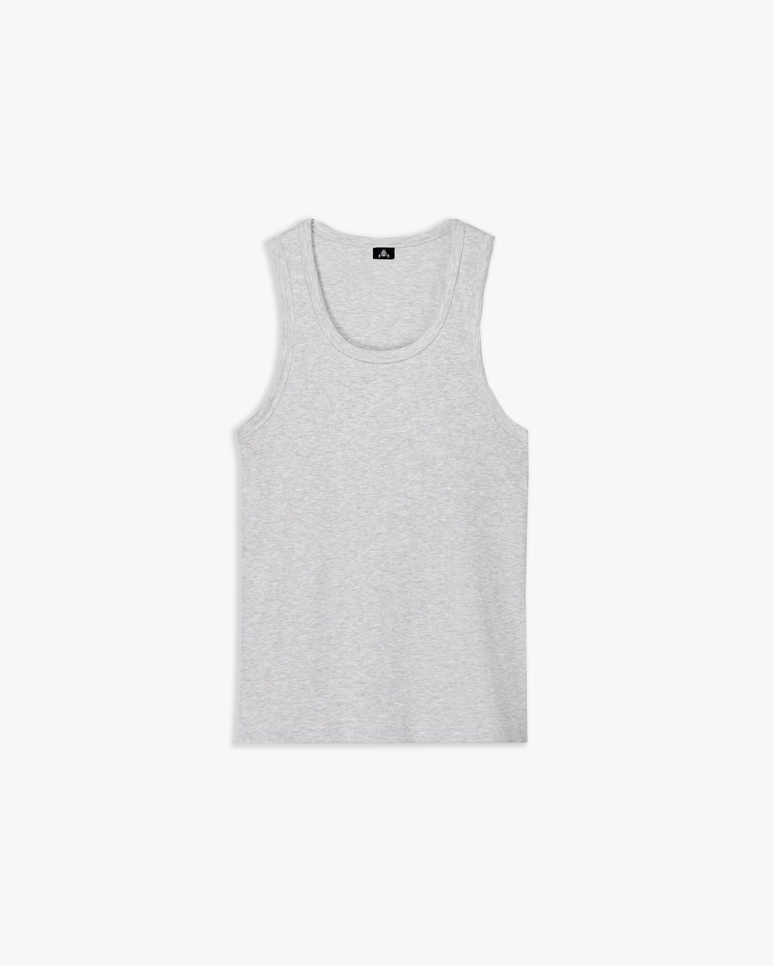 Camisola de Alças Canelada Cinzenta