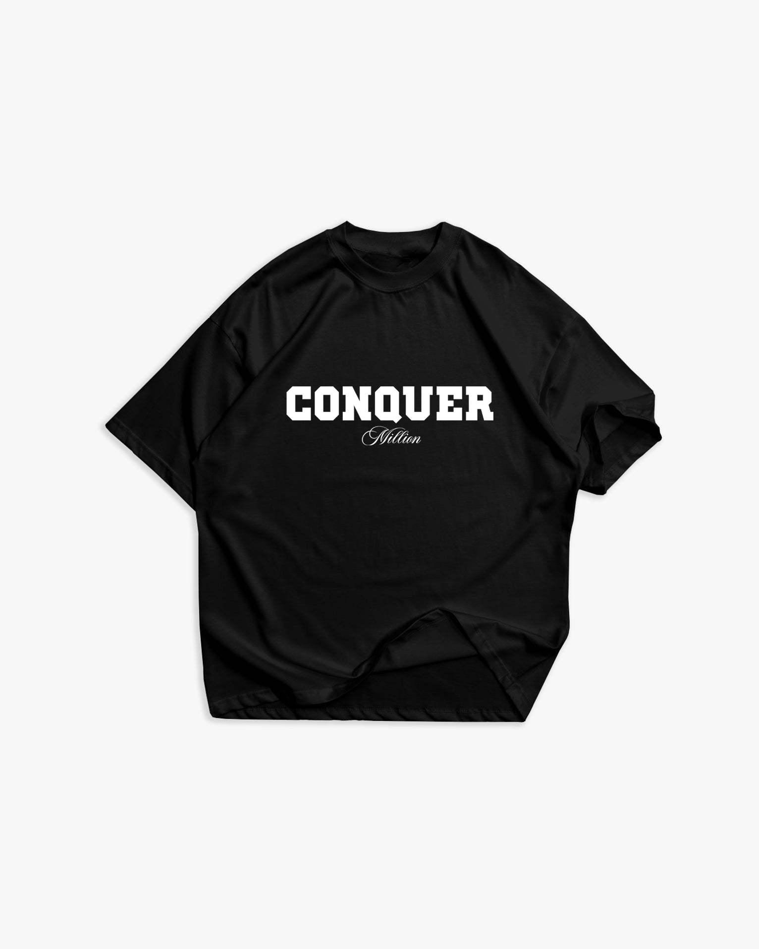 T-shirt Conquer Preta