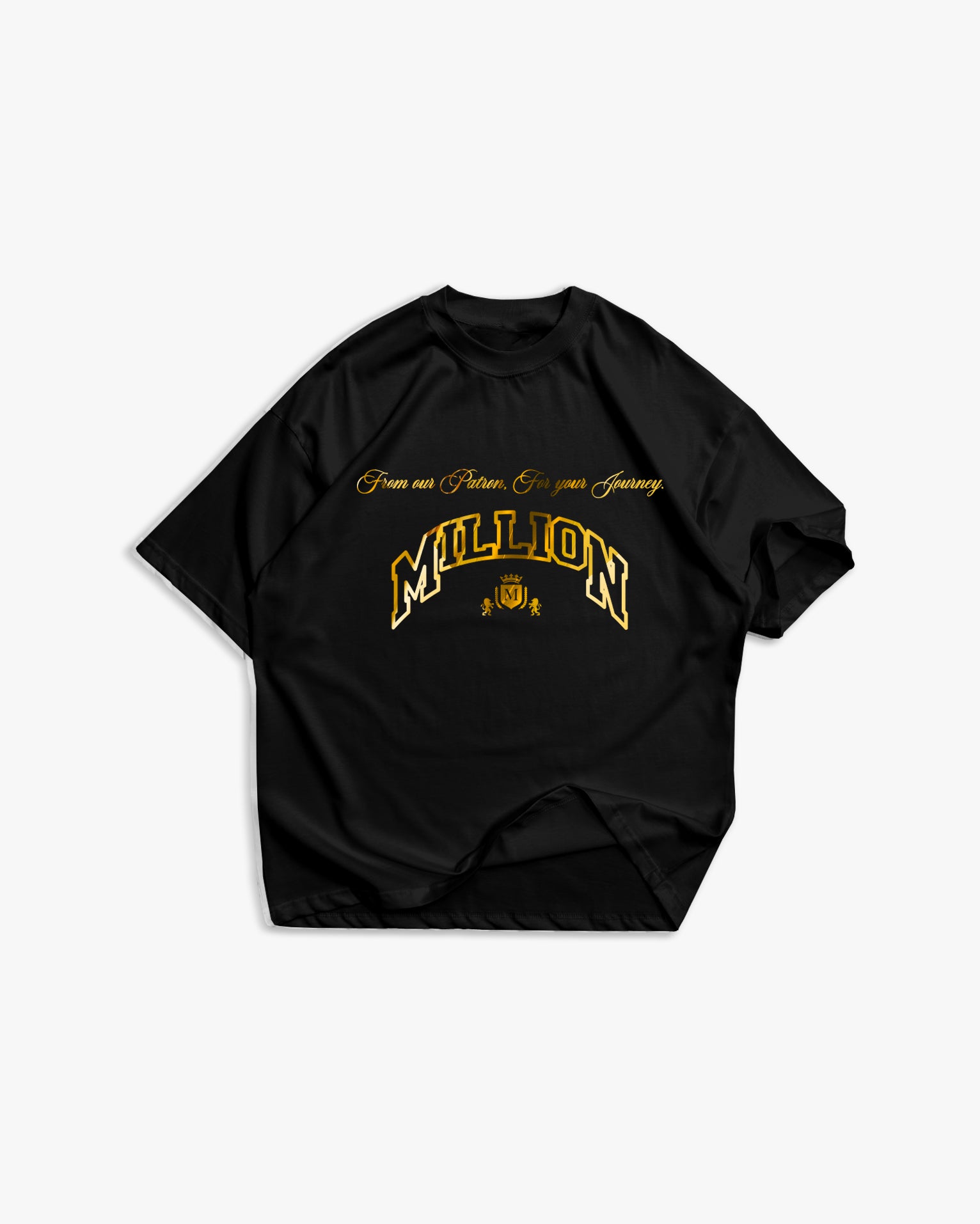 T-shirt Preta Gold Patron