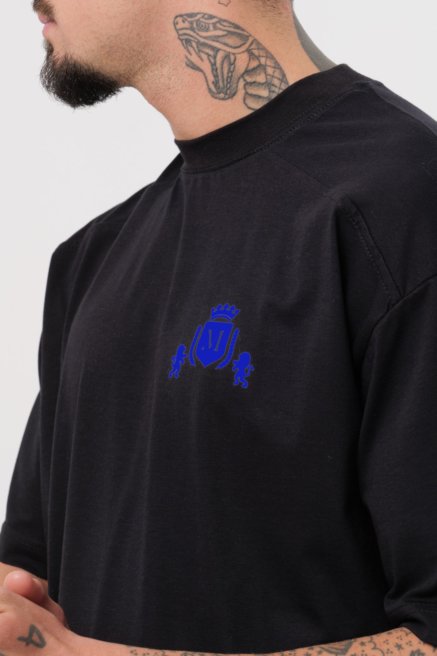 T-shirt Logo Preta Royal