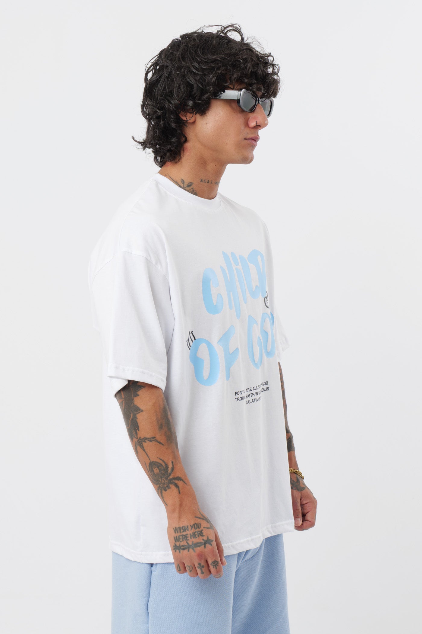 T-shirt Child of God Branca
