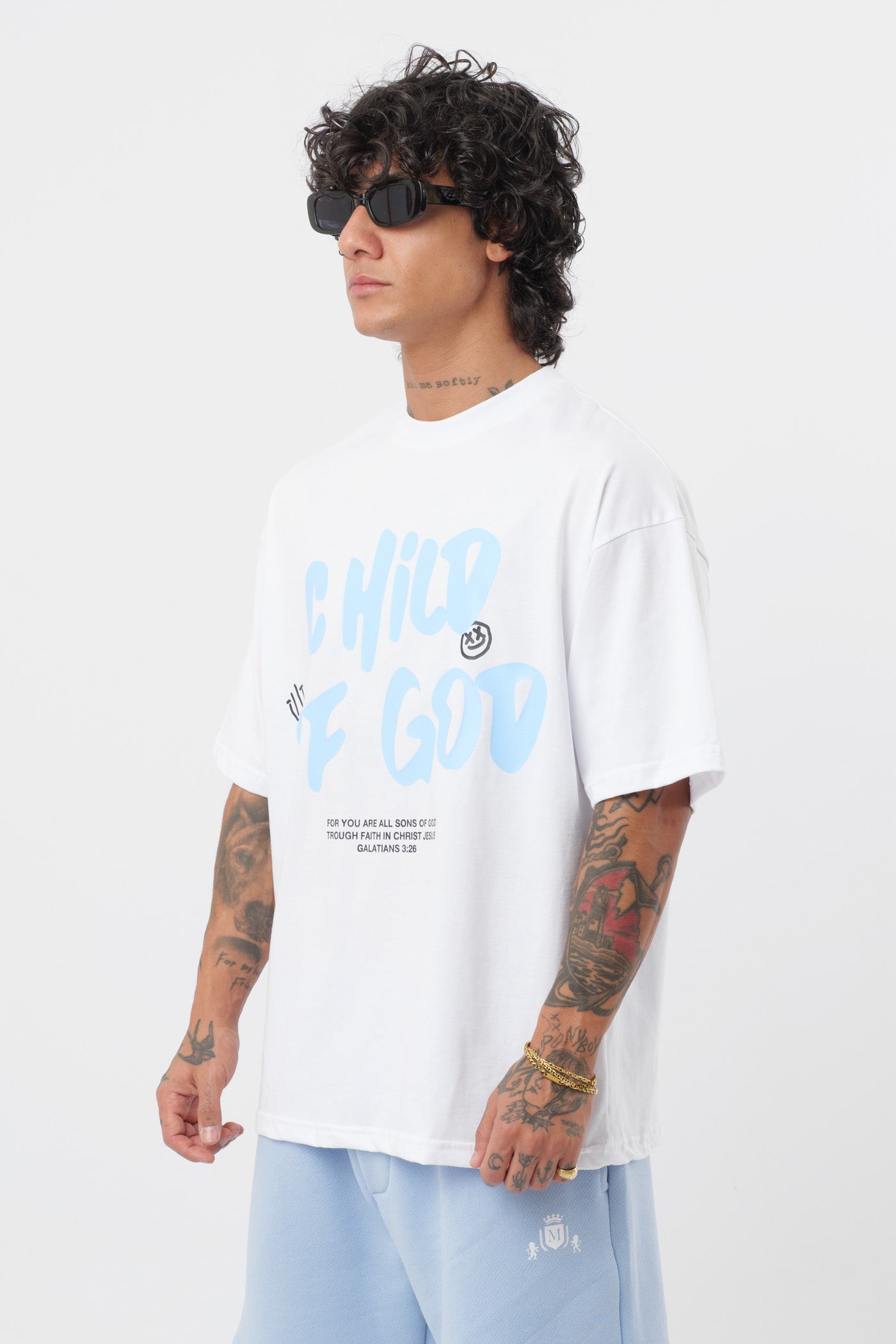 T-shirt Child of God Branca