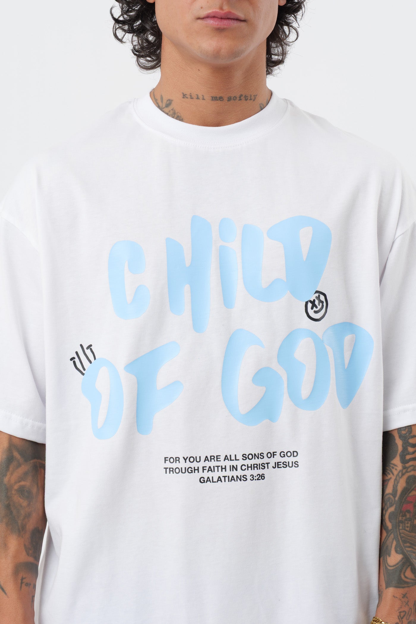 T-shirt Child of God Branca