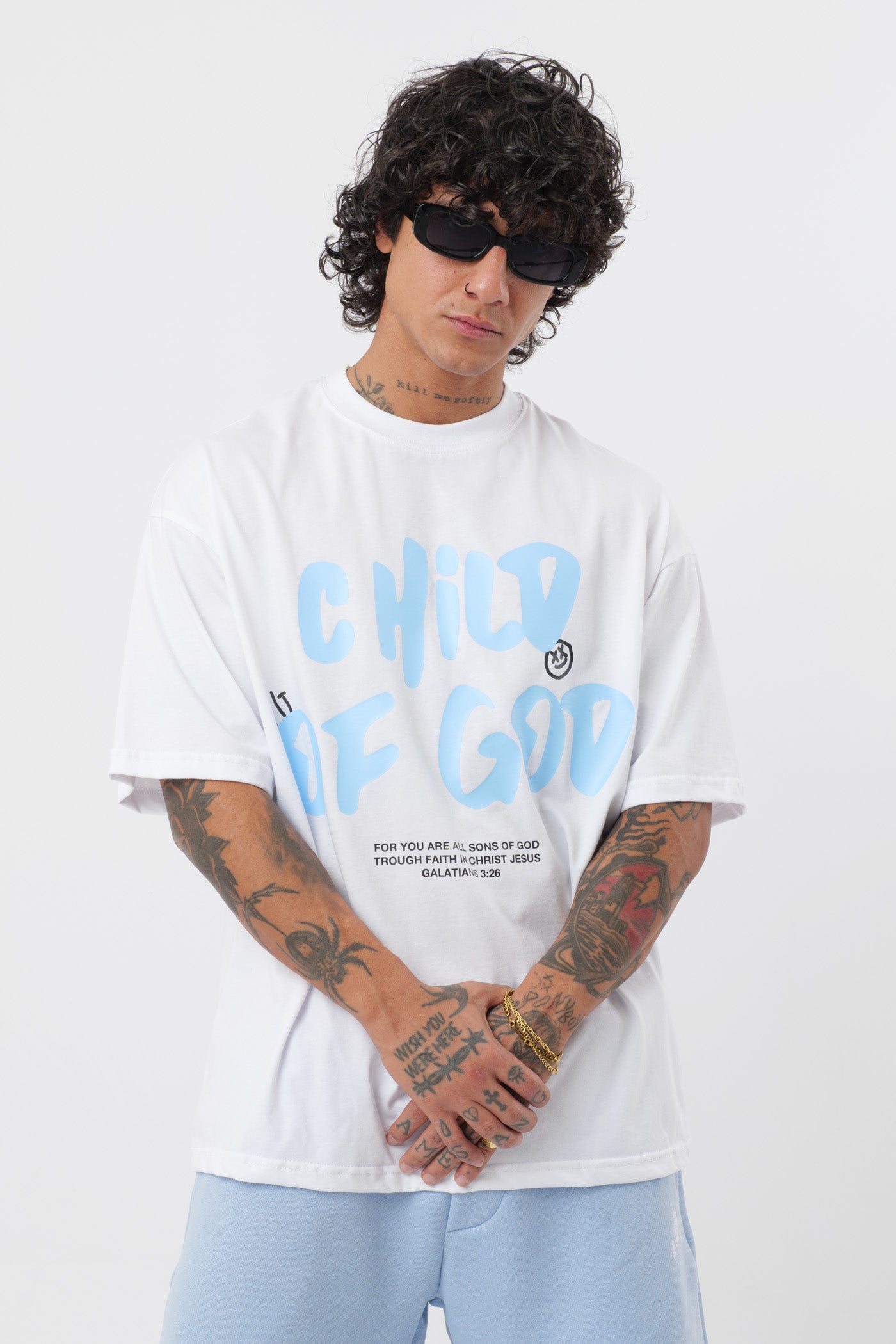 T-shirt Child of God Branca