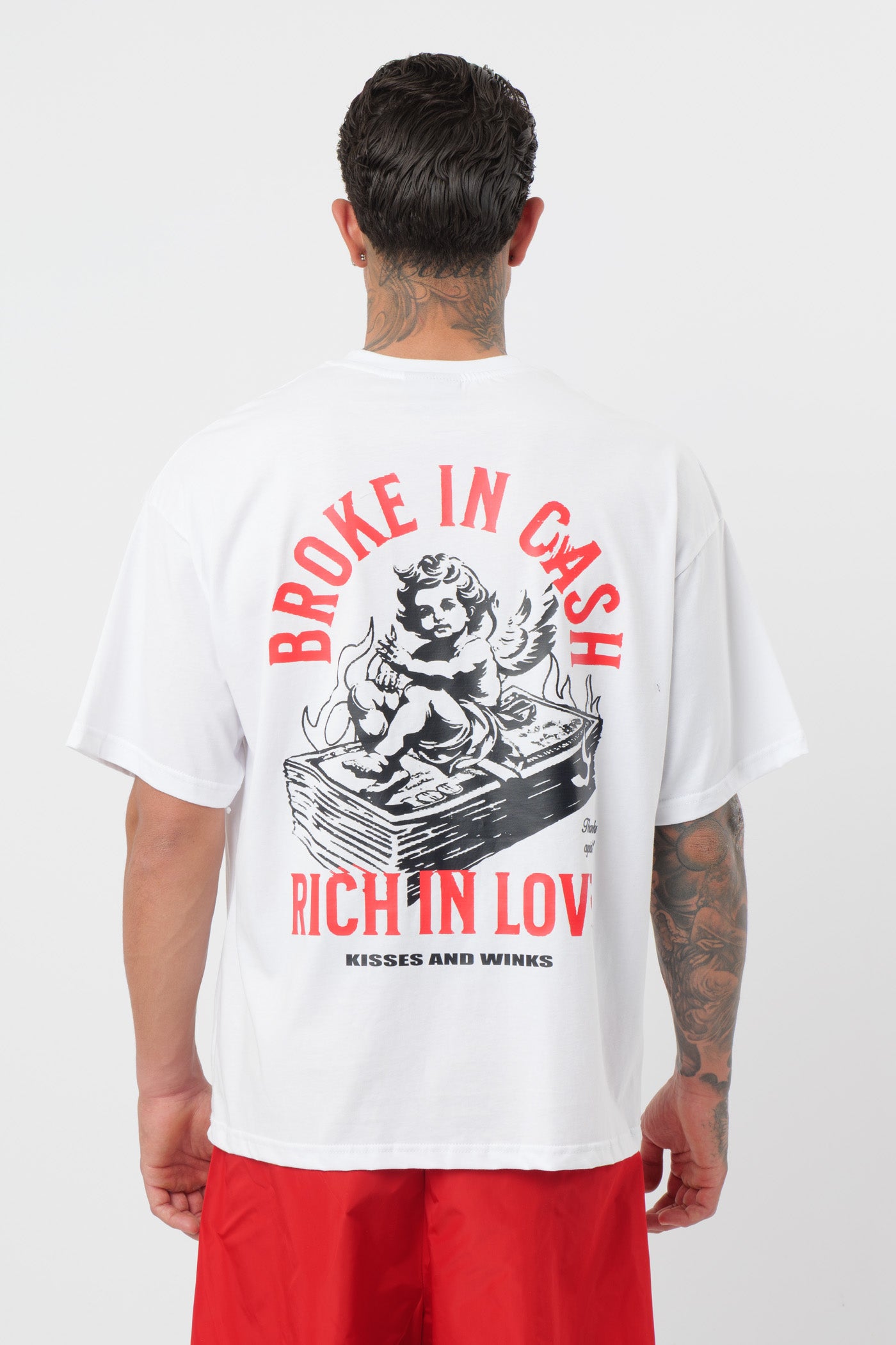 T-shirt Broke in Cash Branca