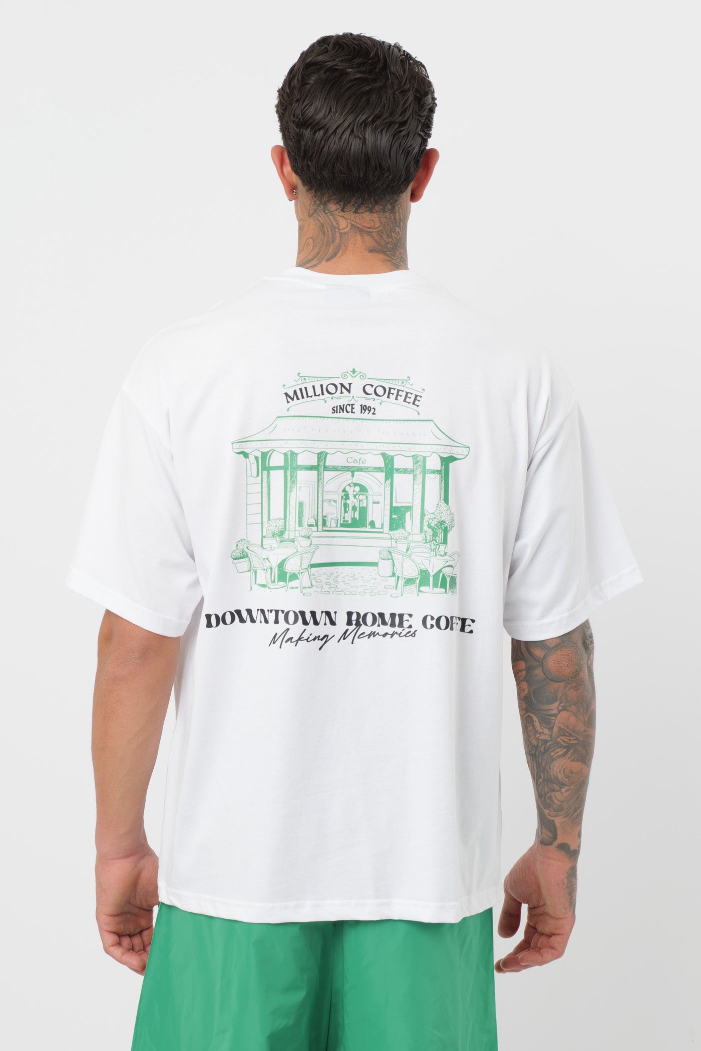 T-shirt CoffeeRome Branca