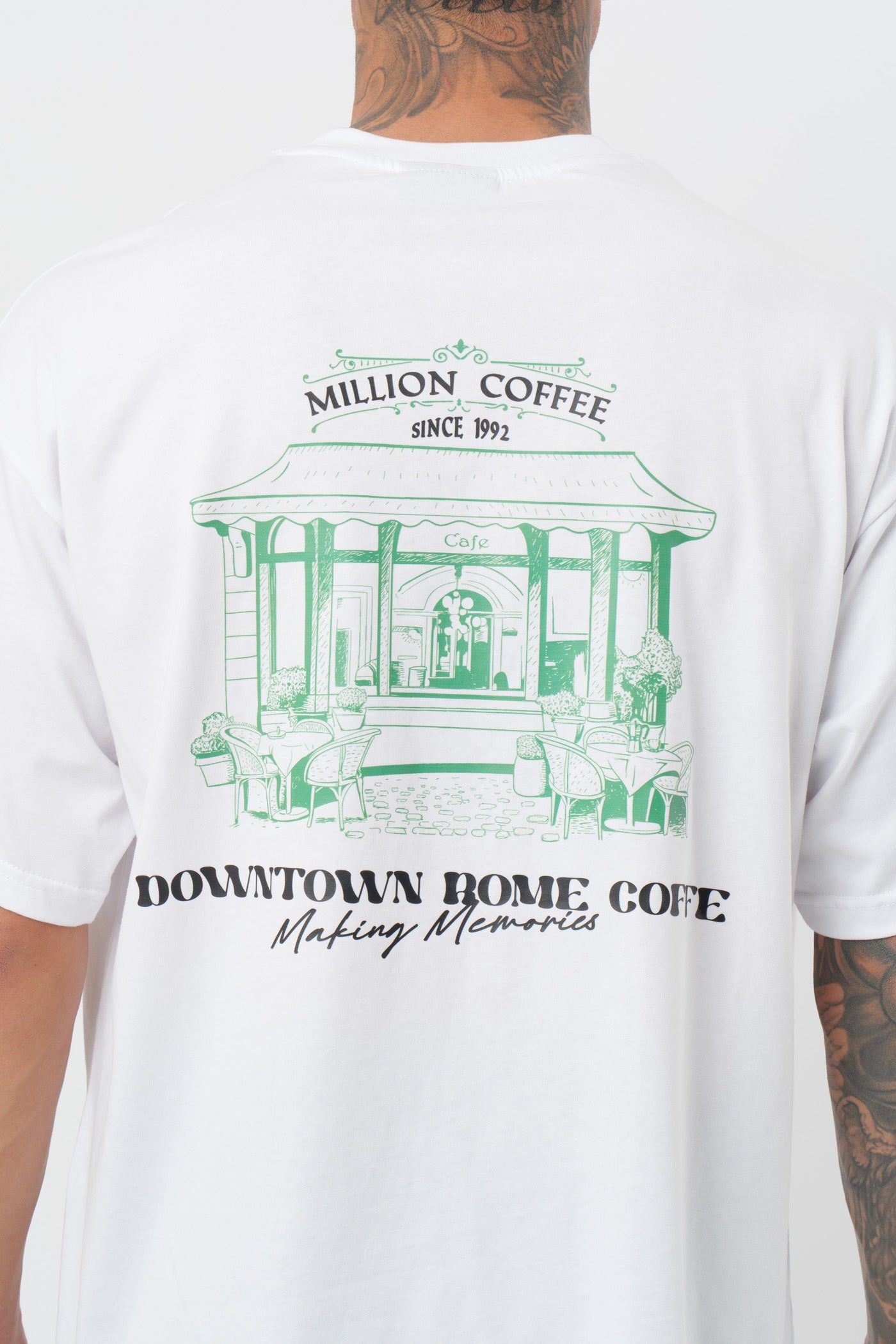 T-shirt CoffeeRome Branca
