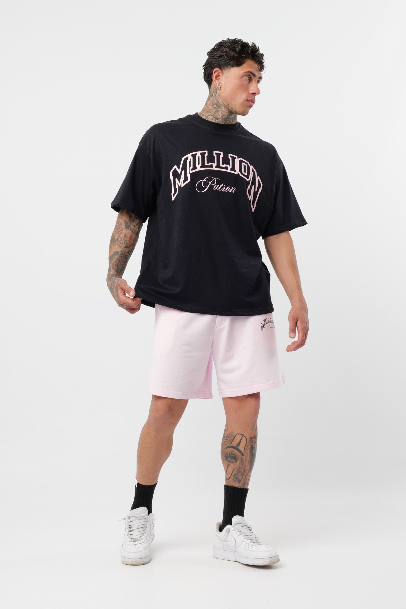 T-shirt Patron Preta Rosa