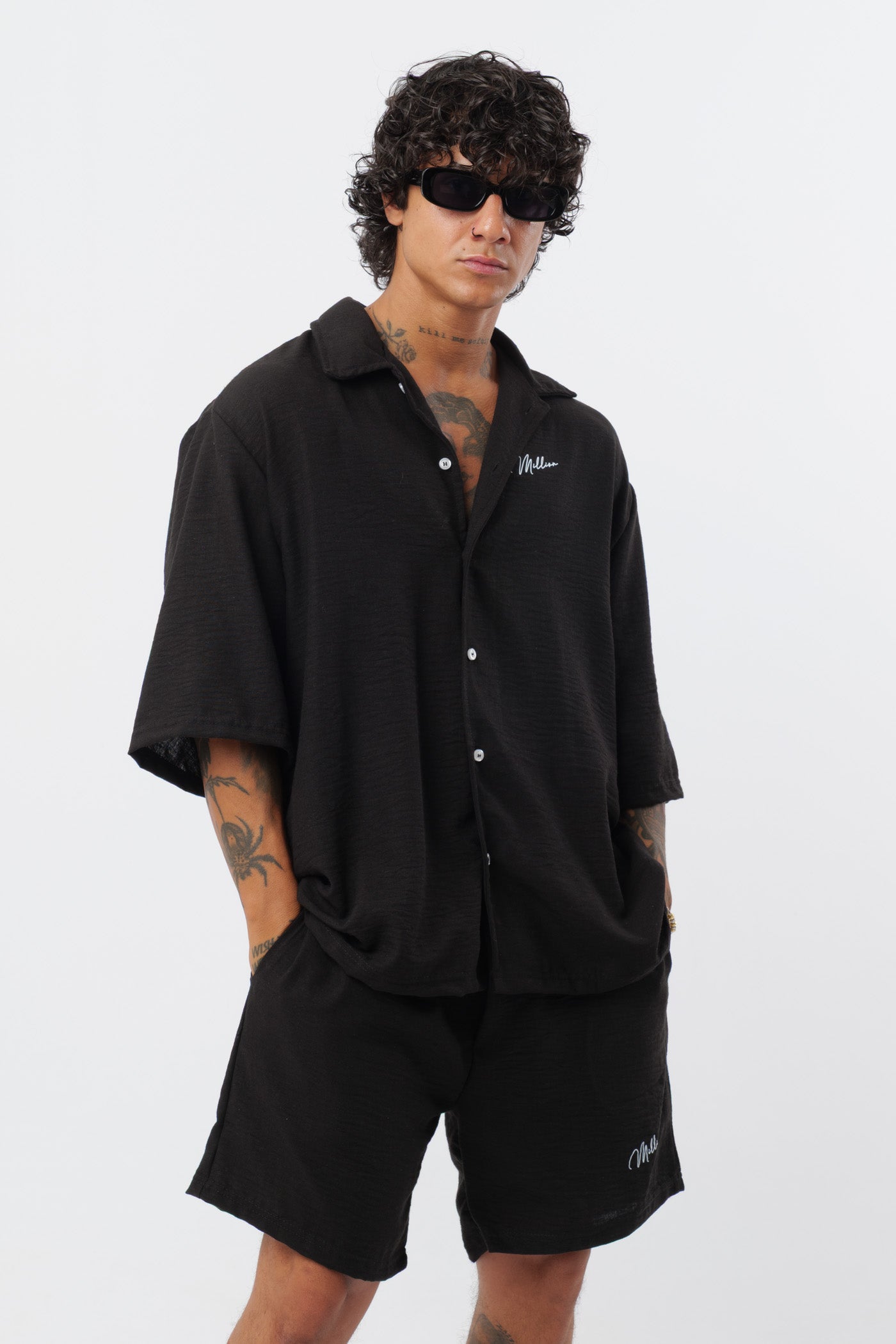Conjunto de Linho Preto