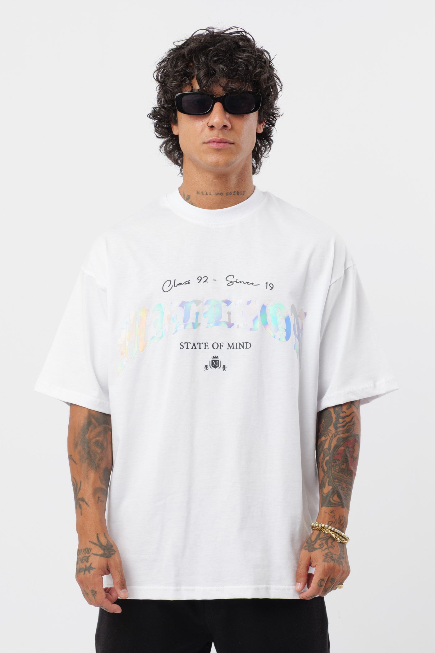 T-shirt Branca Holográfica