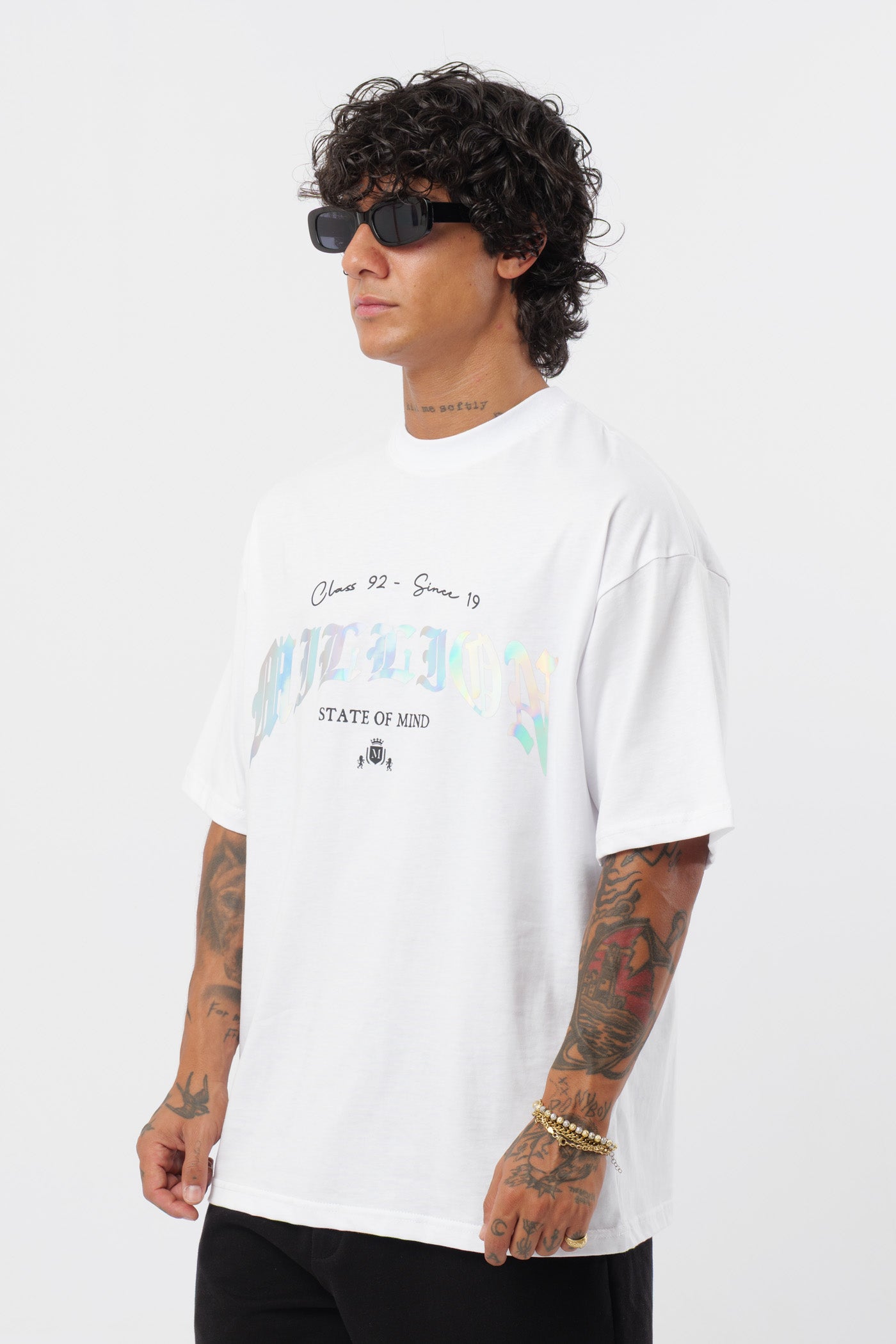 T-shirt Branca Holográfica