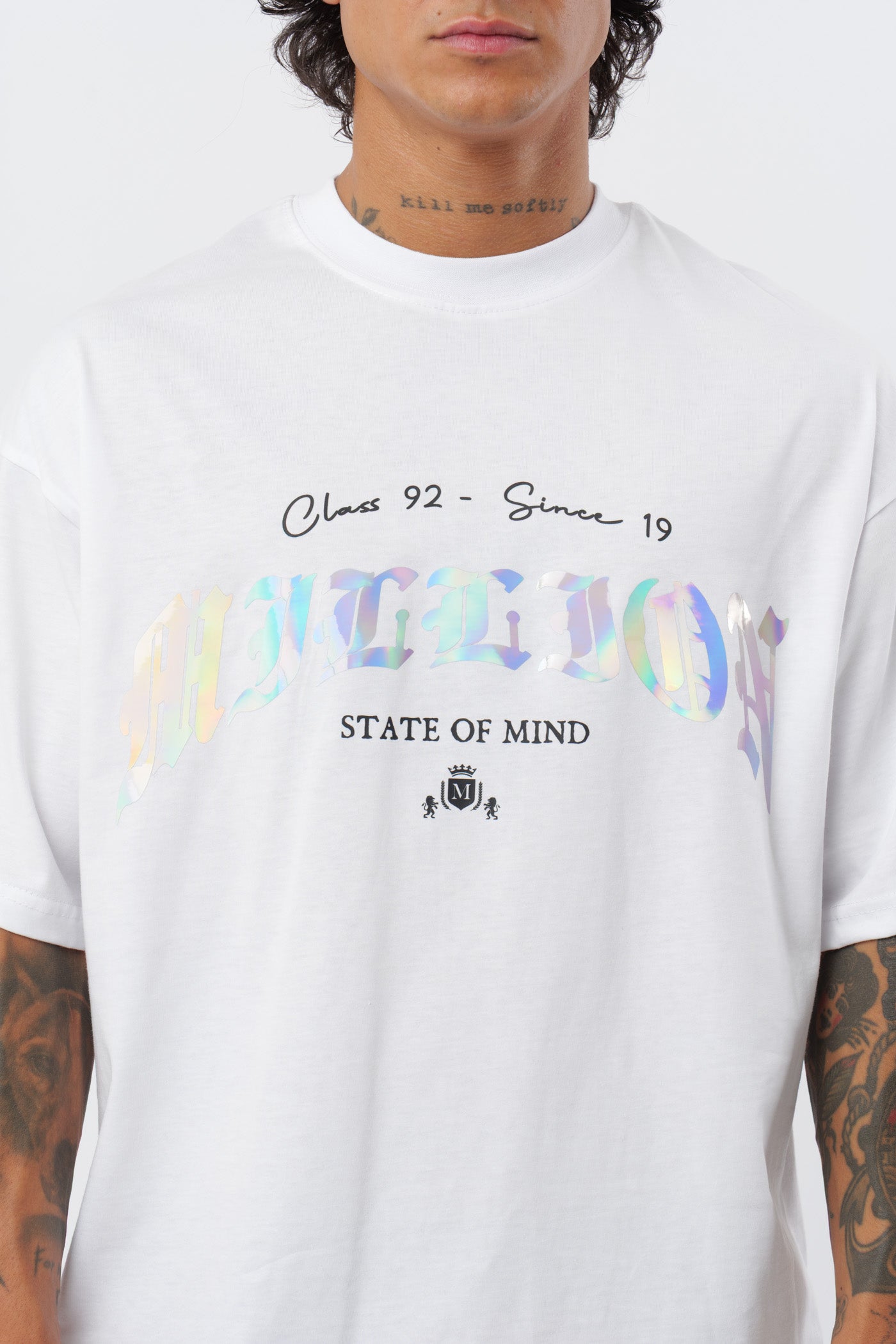 T-shirt Branca Holográfica