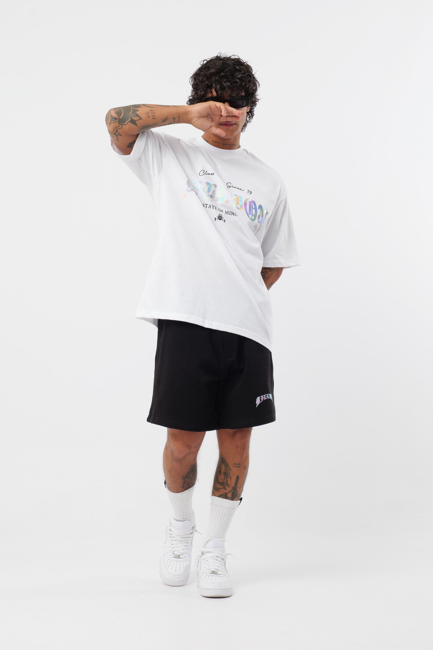 T-shirt Branca Holográfica