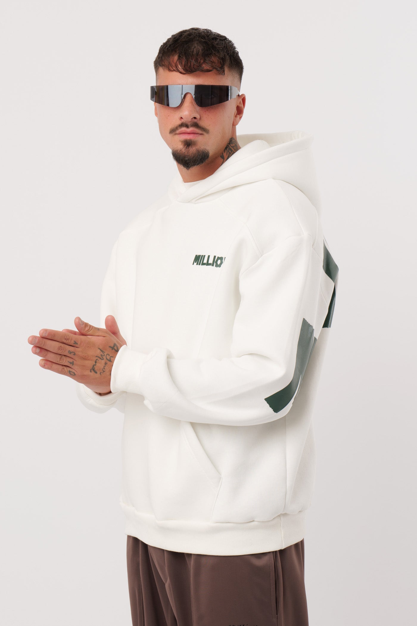 Hoodie Green Lonely Branca