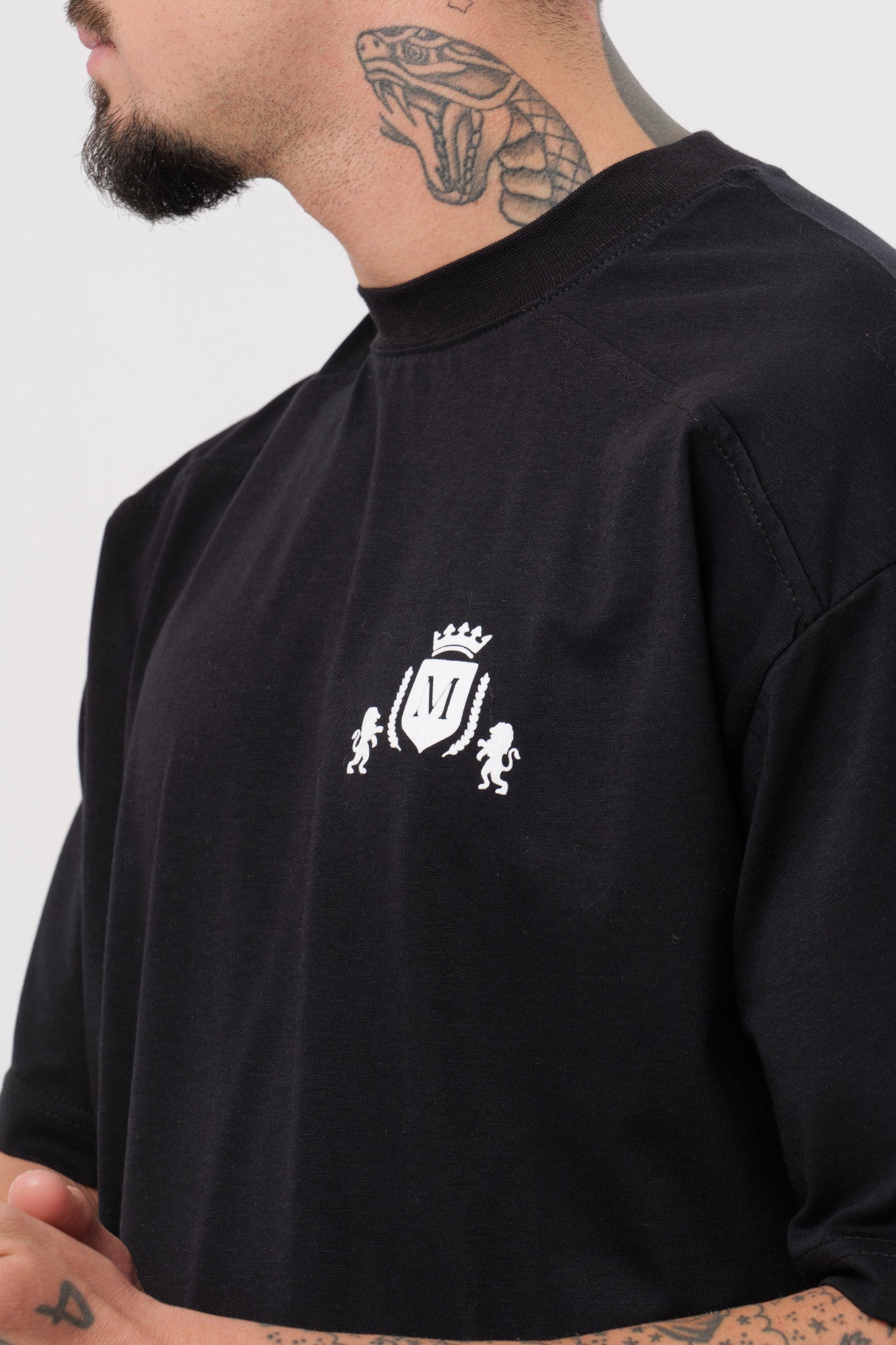 T-Shirt com Logótipo Preta