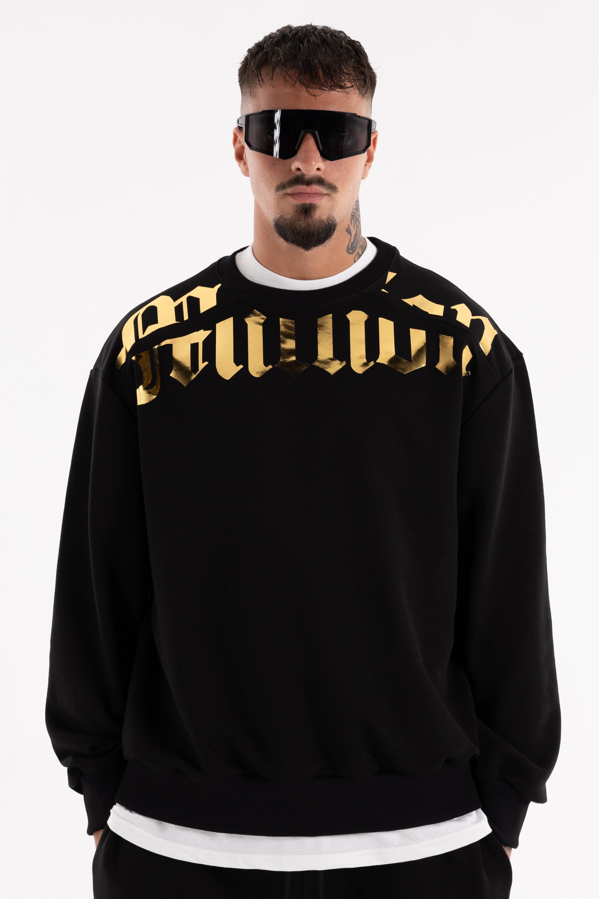 Sweatshirt Gold Cortar Preta