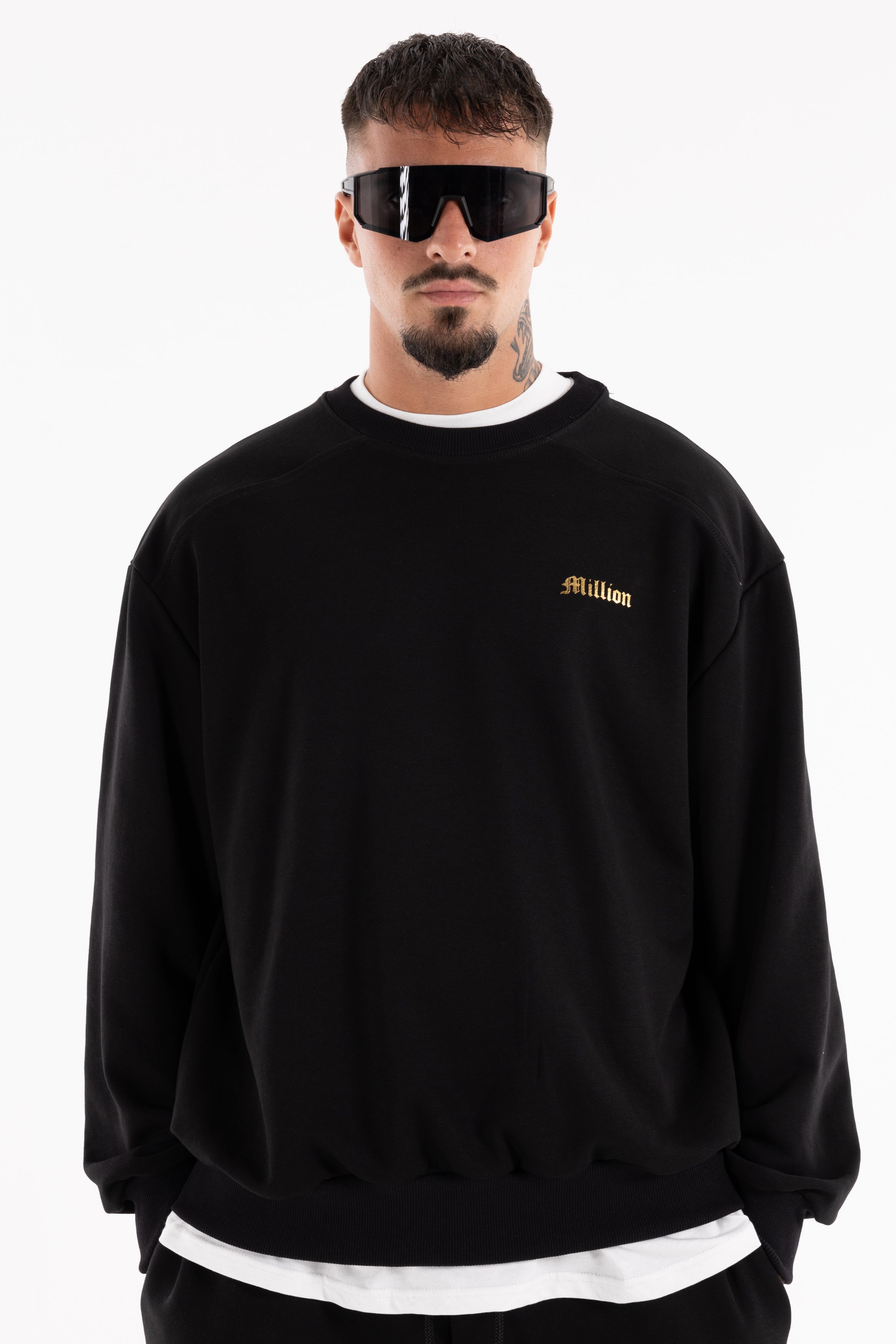 Sweatshirt Gola Redonda Gold President Preta
