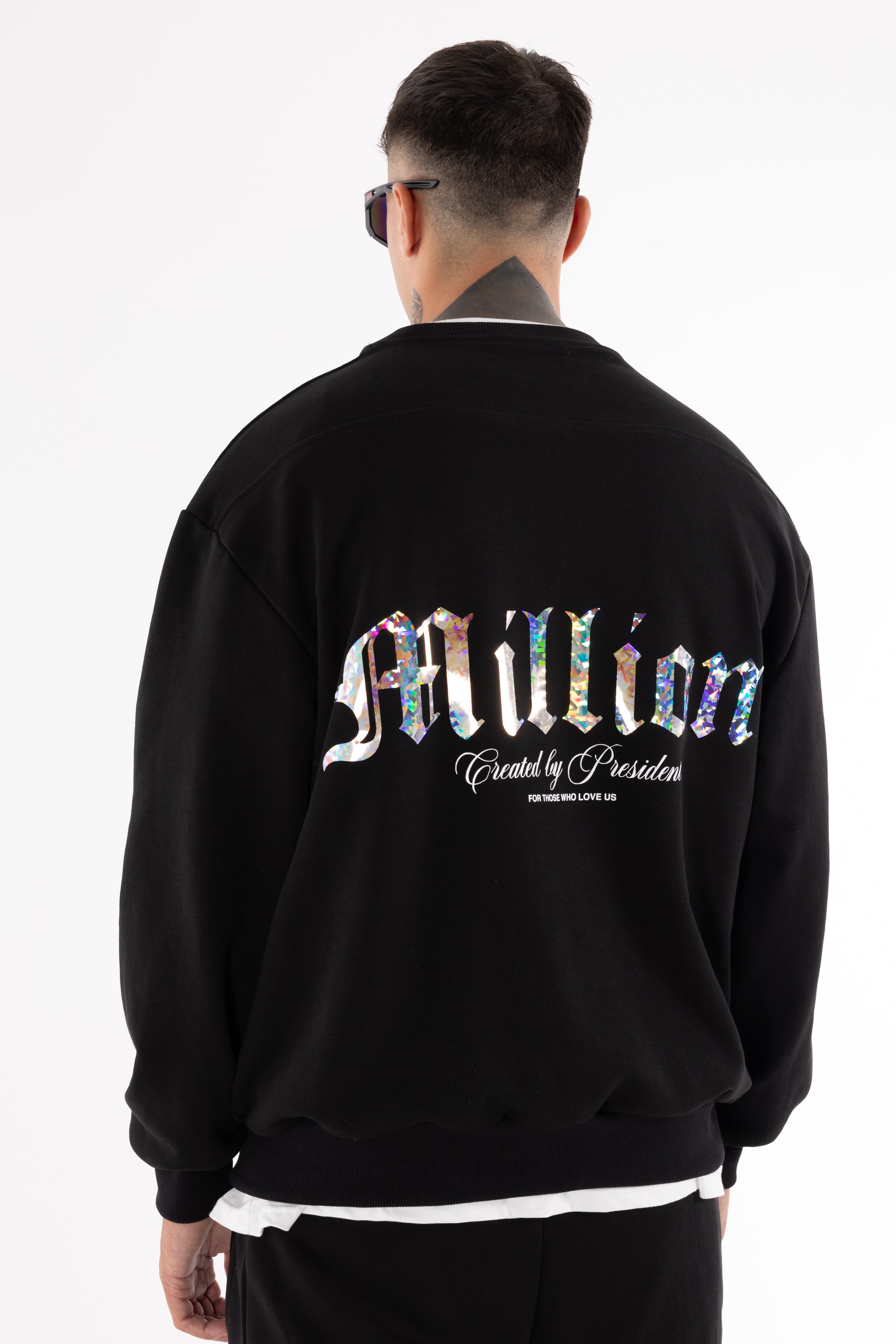 Sweatshirt Crystal President Preta