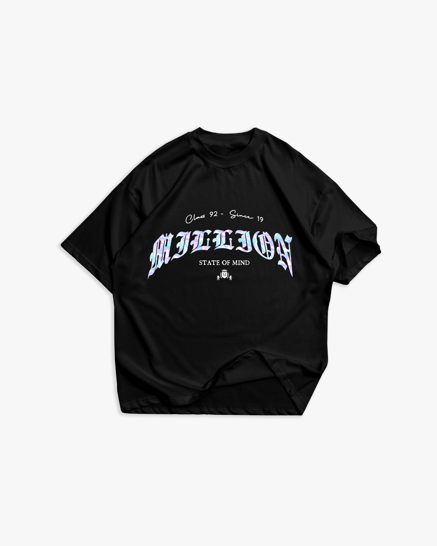 T-shirt Preta Holográfica