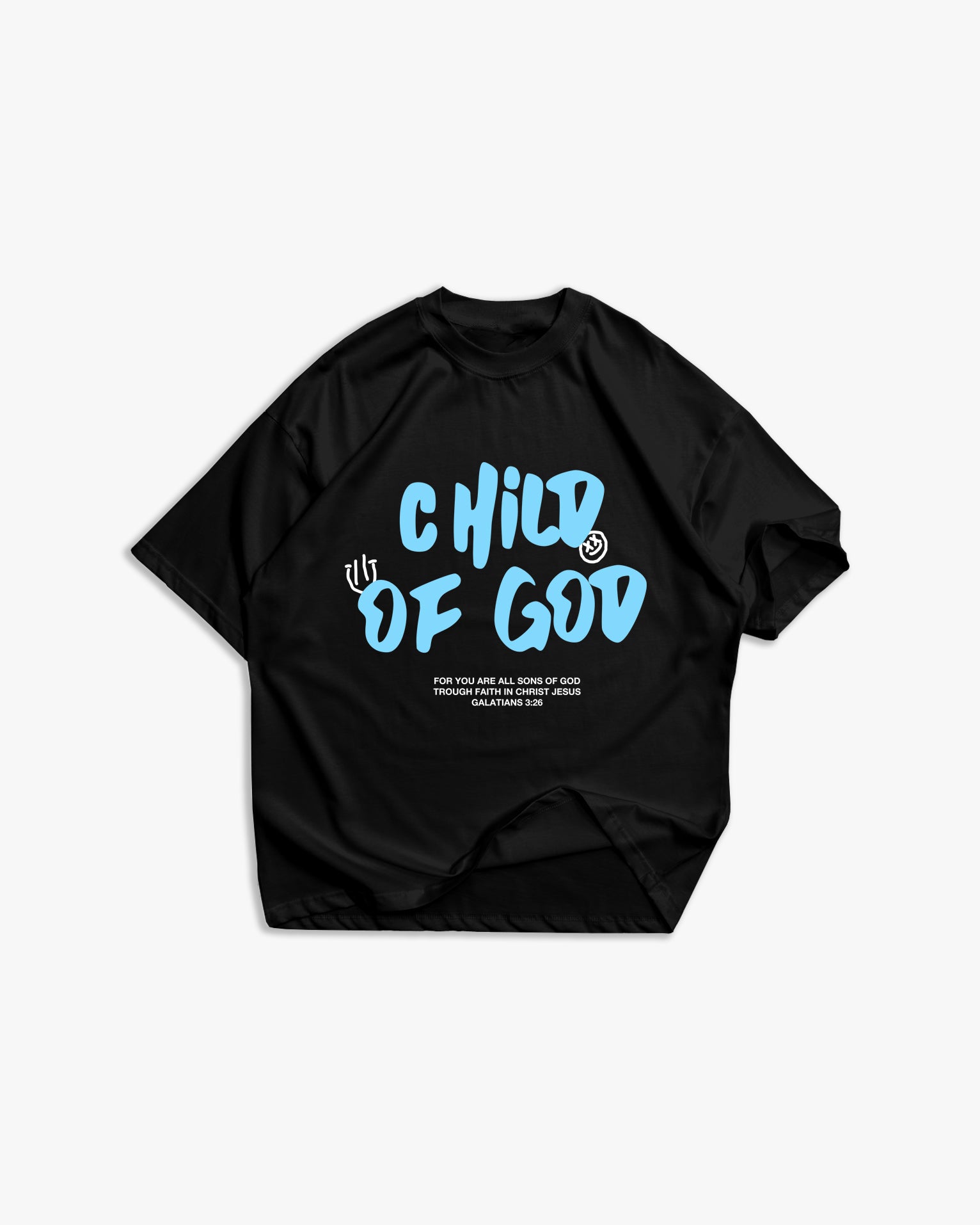 T-shirt Child of God Preta