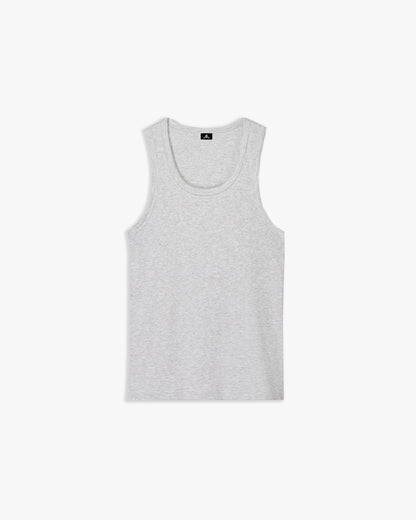 Camisola de Alças Canelada Cinzenta
