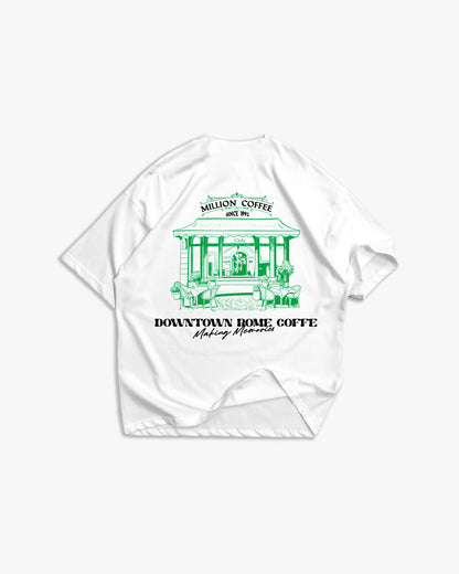 T-shirt CoffeeRome Branca