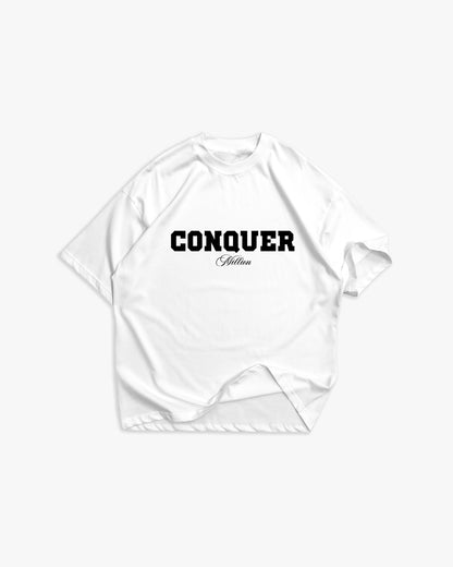T-shirt Conquer Branca