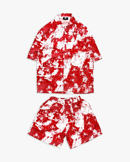 Coordenado Paisley Vermelho