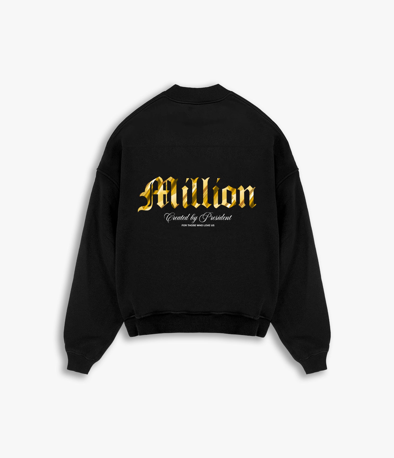 Sweatshirt Gola Redonda Gold President Preta