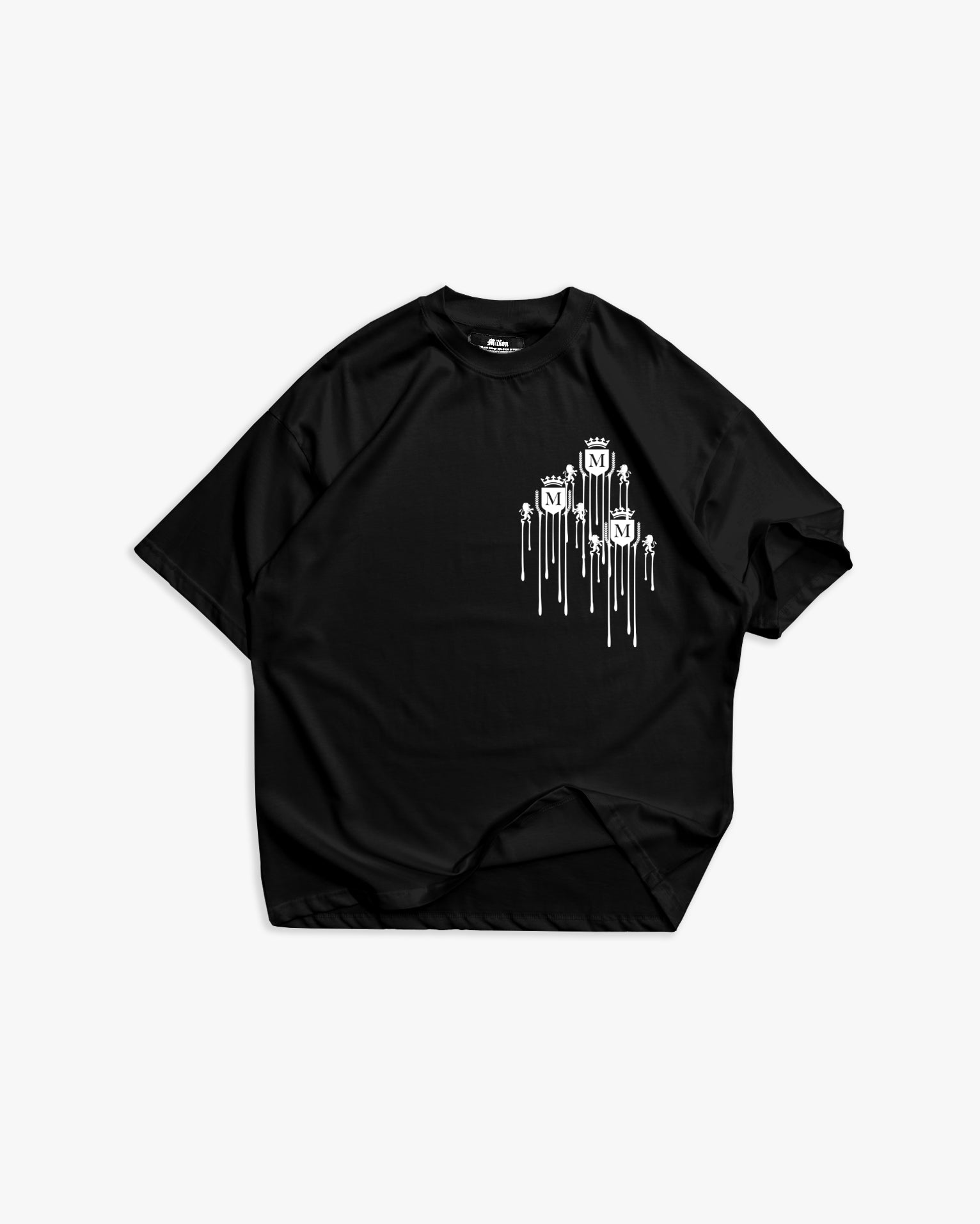 T-shirt Logo Derretido Preta