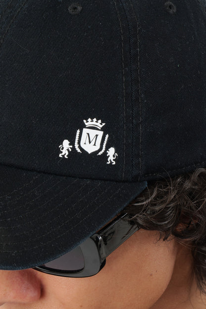 Boné Preto com Mini-Logo Branco