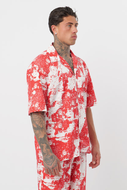 Coordenado Paisley Vermelho