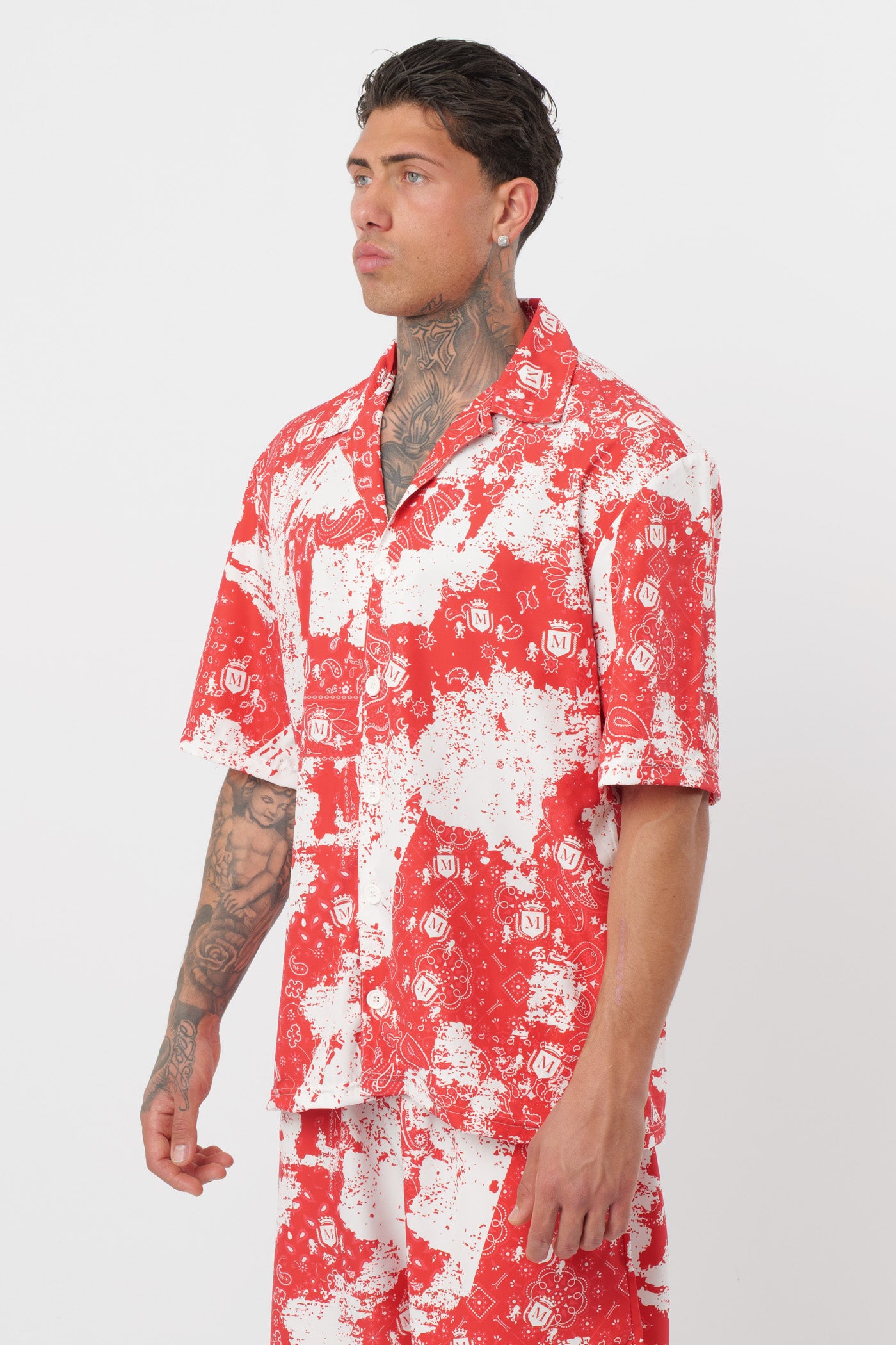 Coordenado Paisley Vermelho