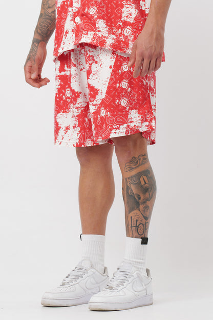 Coordenado Paisley Vermelho