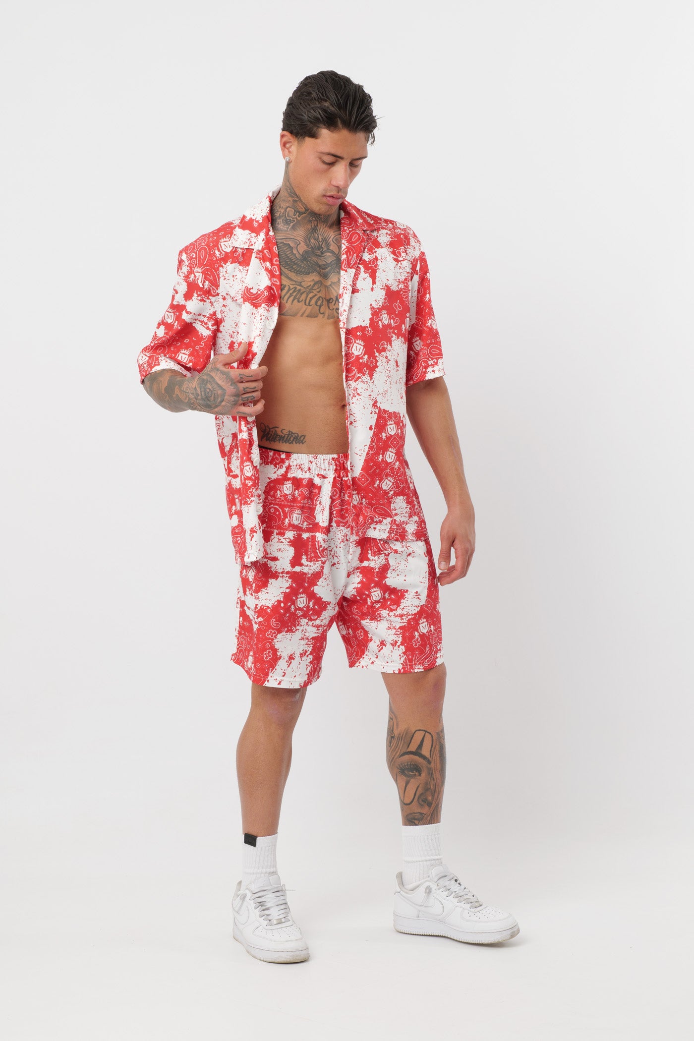 Coordenado Paisley Vermelho