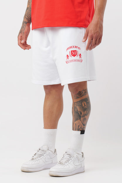 Calções Monarch Branco Vermelho