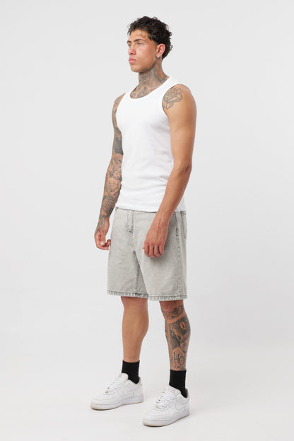 Camisola de Alças em Canelado Branca