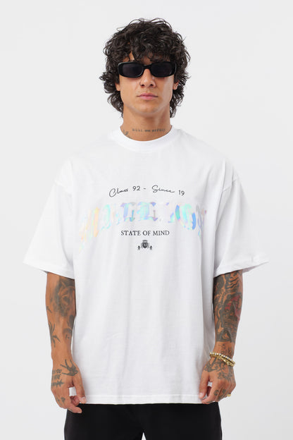 T-shirt Branca Holográfica
