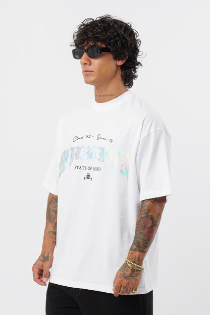 T-shirt Branca Holográfica
