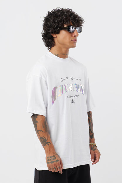 T-shirt Branca Holográfica