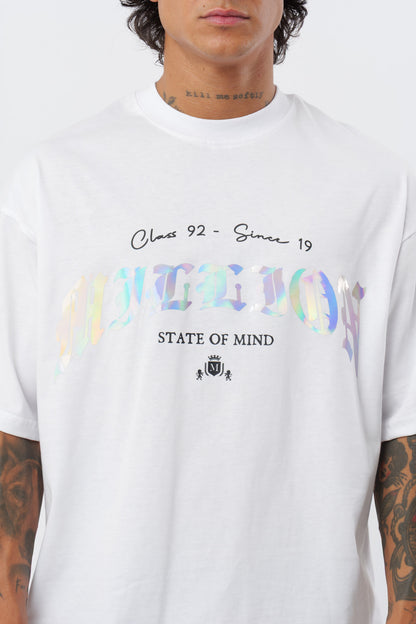 T-shirt Branca Holográfica