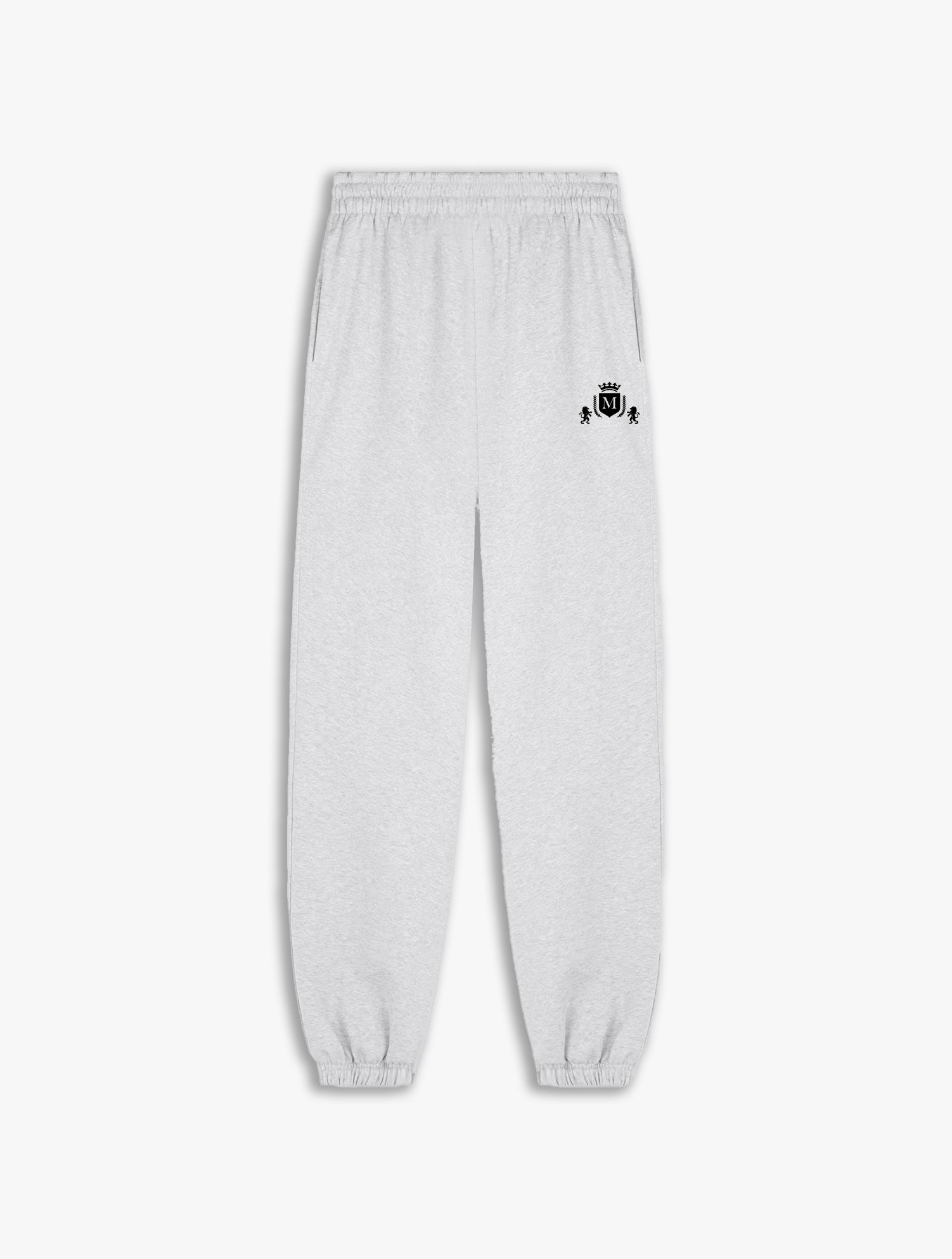 Calças Jogging Logo Cinzento