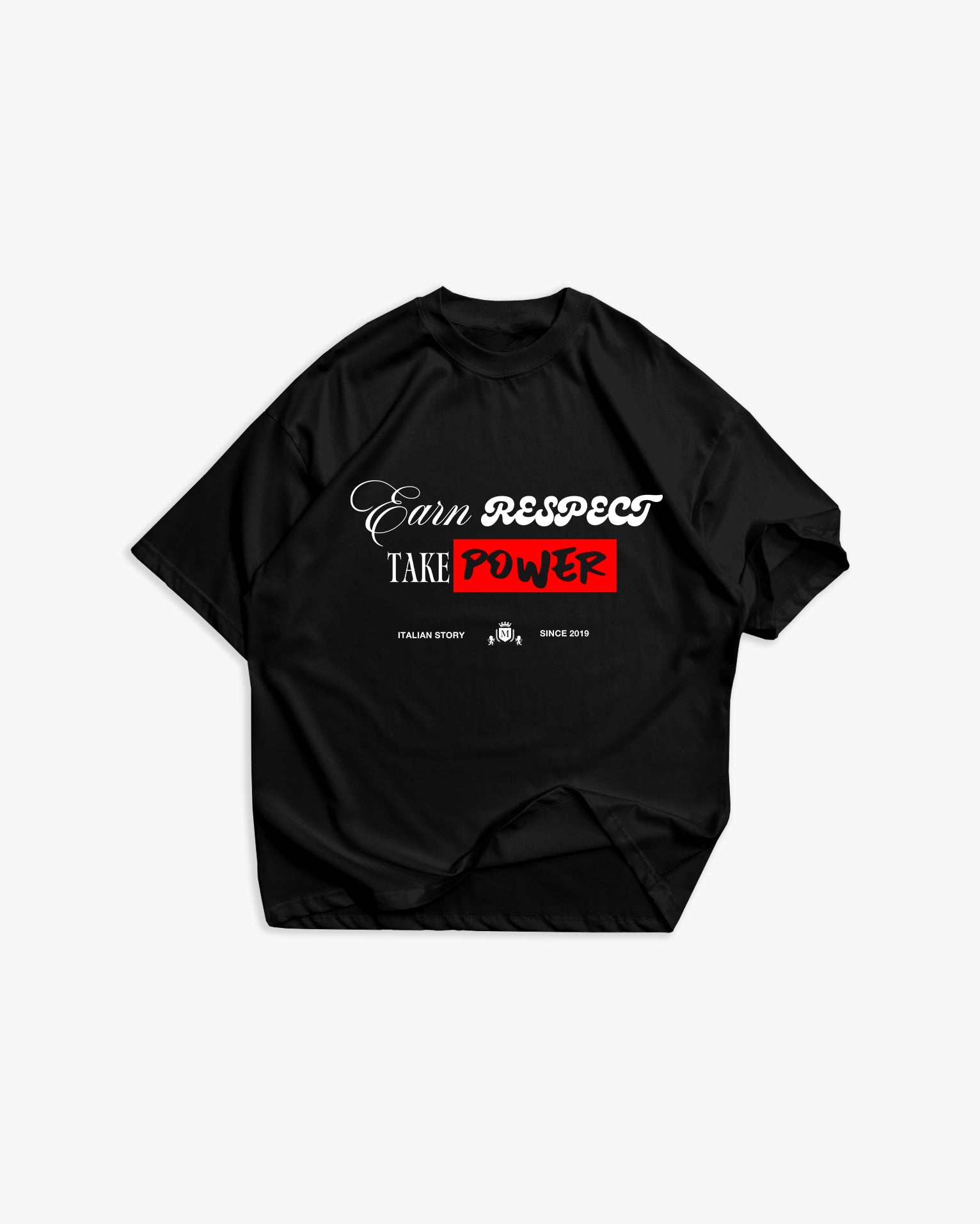T-shirt Respect Preta