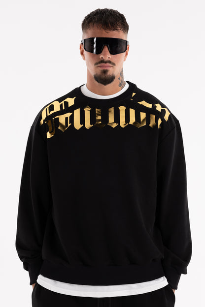 Sweatshirt Gold Cortar Preta