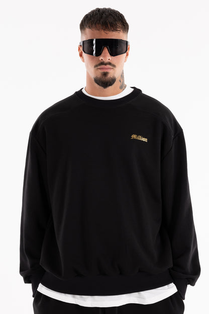 Sweatshirt Gola Redonda Gold President Preta