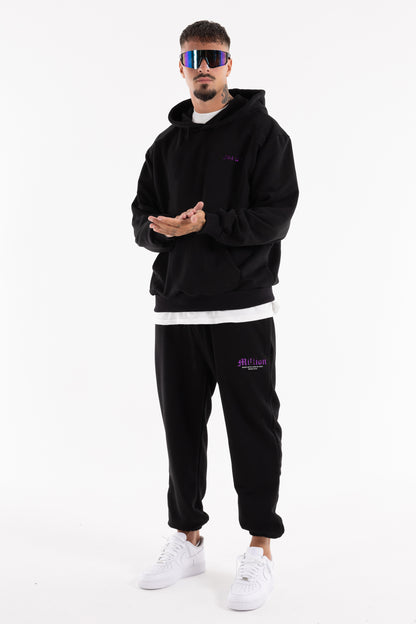 Hoodie Violet President Preta