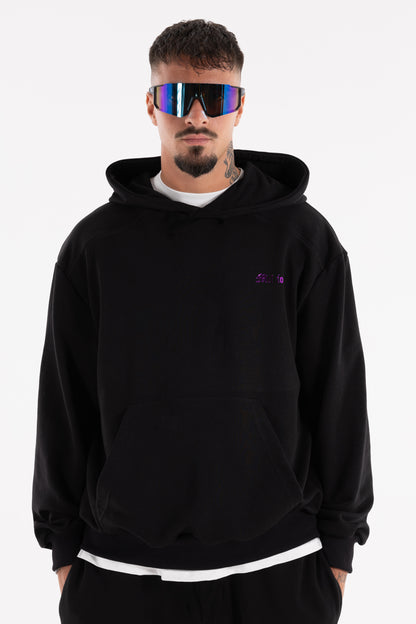 Hoodie Violet President Preta