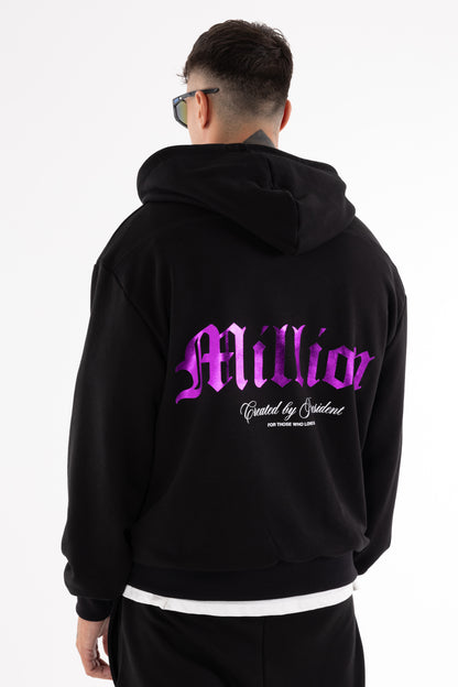 Hoodie Violet President Preta