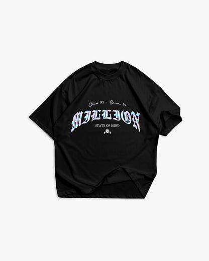T-shirt Preta Holográfica